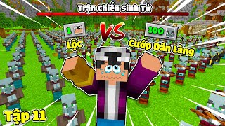 MINECRAFT VÙNG ĐẤT THÁNH *TẬP 11 | 1 VS 100 TÊN CƯỚP LÀNG VÀ TRIỆU HỒI BOSS HẮC DIỆM THẠCH CỔ ĐẠI