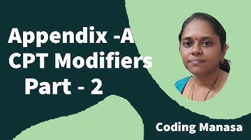 CPT Modifiers Part 2, 2023