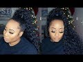 Curly High Ponytail | Shake-N-Go Organique Hair Pony Pro | How to Sleek Ponytail on Thick hair $10