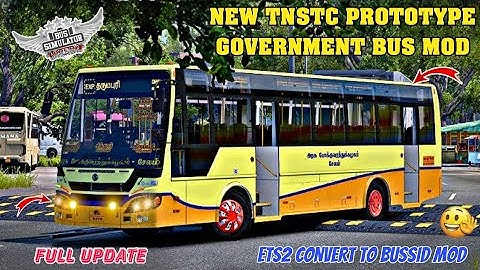 🤩🥳 NEW TNSTC PROTOTYPE GOVERNMENT BUS MOD FOR BUSSID RELIESD DATE FIX #bussid#newbusmod #tnstc #mod
