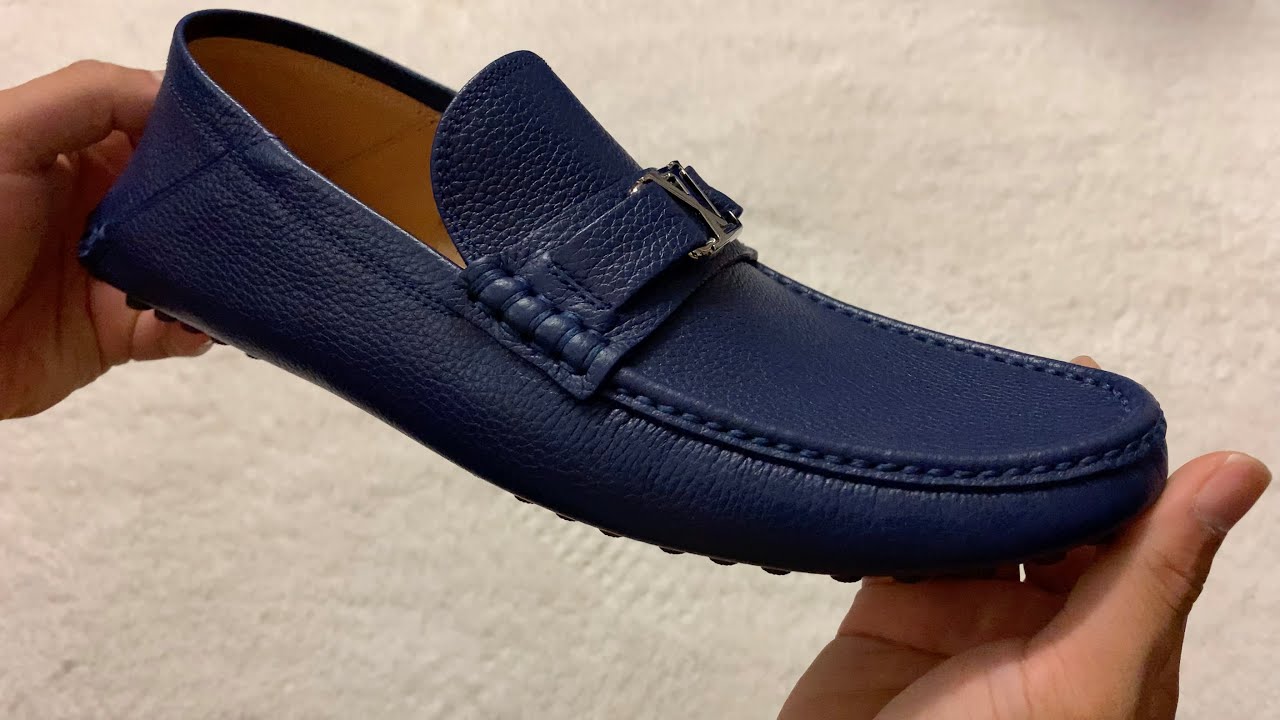 NEW LOUIS VUITTON SHOES HOCKENHEIM DENIM MOCCASIN 11 45 CANVAS