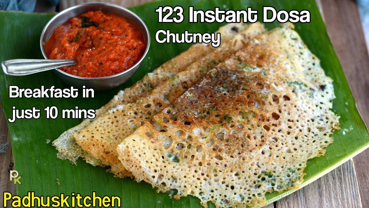 How to Make Crispy Rava DosaInstant Rava DosaInstant Tomato ChutneyRava Dosa without Maida