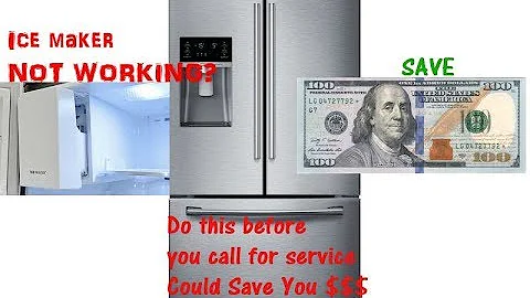 How to Reset ICE Maker for Samsung Refrigerator When It's Not Working.