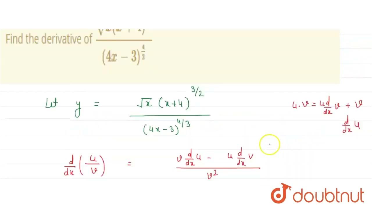 Find The Derivative Of sqrt x x 4 3 2 4x 3 4 3 CLASS 11 find-the-derivative-of-sqrt-x-x-4-3-2-4x-3-4-3-class-11