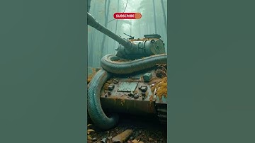 Nature Exploration | Abandoned Tiger Tank Scenery | Python Scenery #trending #shorts #ai #abandoned