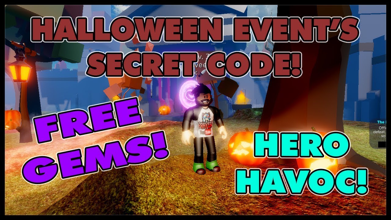 2019 New Halloween Event S Secret Gems Code In Hero Havoc Roblox Youtube - new secretfree hero code in hero havoc roblox