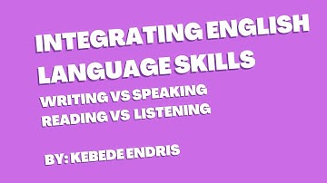 Integrating English language skills