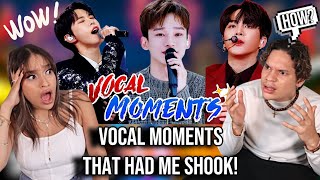 Waleska & Efra reaction to BEST KPOP MALE IDOL VOCAL MOMENTS