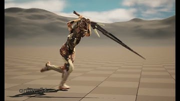 Sci-fi Knight #knight #cyberpunk #scifi #3d #animation #armor #froghelmet #greatsword