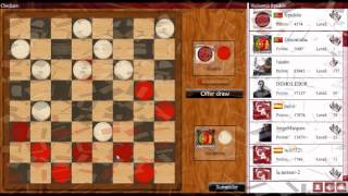 Online multiplayer Checkers game - CasualArena.com screenshot 3