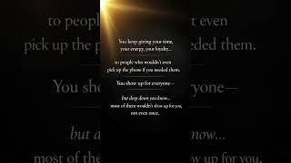 You Deserve the Same Energy You Give#selfgrowth #selfrespect #motivation#livelesson