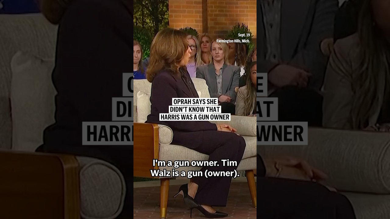Oprah says she didn't know that Harris was a gun owner