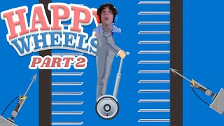 DON'T GO DOWN THIS SPIKE FALL!!! | HAPPY WHEELS PART 2