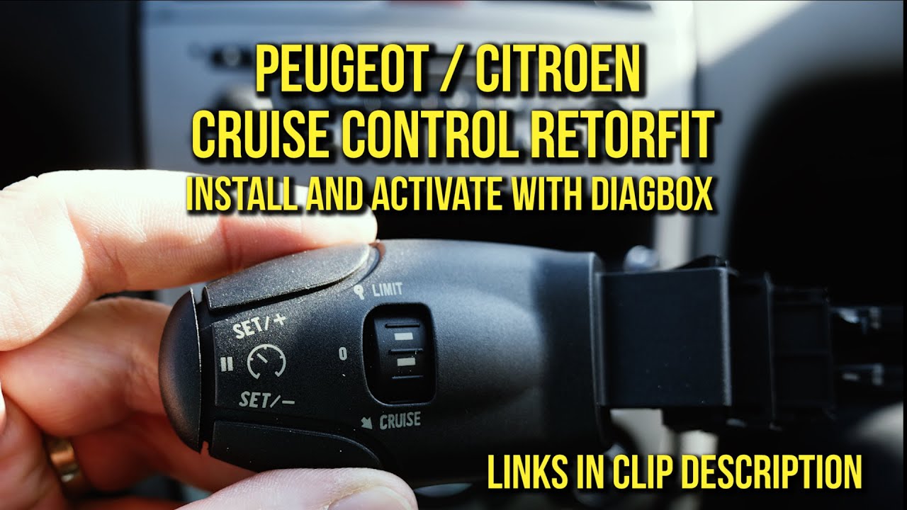 Retrofit Cruise Control Peugeot 308 307 207 407 3008 Citroen Install And Activate With Diagbox