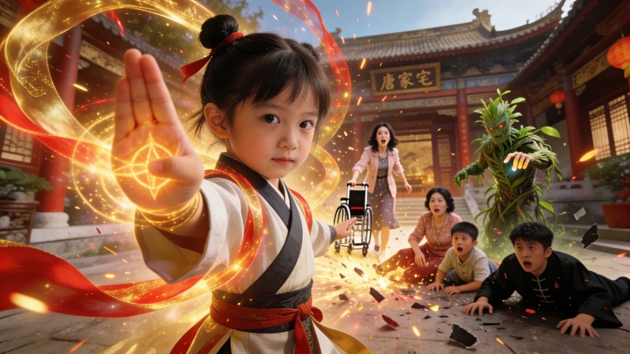 小天師下山尋親差點被拐，回家一看全家黴運纏身！福運被人偷光，她一出手治好殘疾、救醒大哥，手撕壞人，全家瞬間逆襲成頂級團寵！#玄幻 #女頻 #短劇全集 #短剧推荐 #chinesedrama