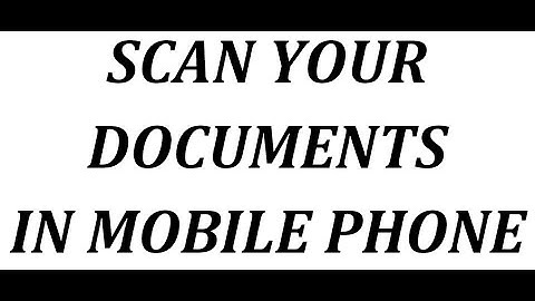 How to scan documents in android mobile phones / Use of CamScanner / Best application for scan docum