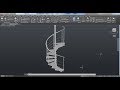3d моделирование винтовой лестницы в AutoCAD 2017