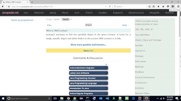 What is JNDI Lookup? | javapedia.net