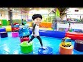 Learn Colors Indoor Playground Family Fun Play Area for kids playing &amp; Baby Nursery Rhymes Song