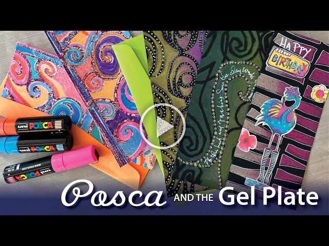 My tips for Posca Pens and Gel Printing!–Tutorial Tidbits 