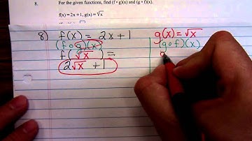 Math 1314 Anthony Precella Operations on Functions Part 3