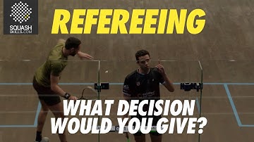 Squash Refereeing: Asal v James - Yes Let