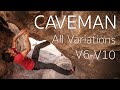 CAVEMAN a Joshua Tree Bouldering Classic | All Variations | V6-V10