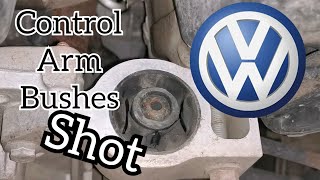 VW Tiguan Front Suspension Knocks. Control Arm Replacement