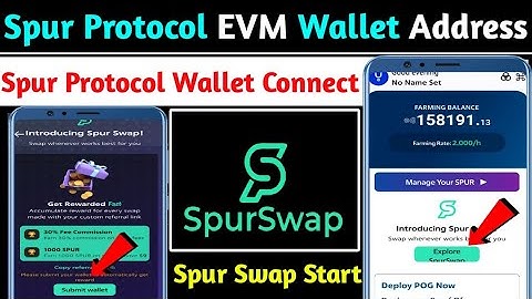 🎯SPUR PROTOCOL Connect Wallet | Spur Protocol EVM WALLET Address | Spur Protocol Swap Start