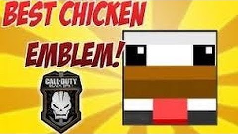 Black ops 2 Minecraft Chicken Face Emblem tutorial