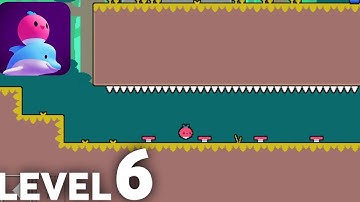 Dadish 3 Walkthrough Gameplay Level 6 - Gangalo Jungle (Android, iOS)