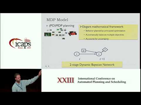 ICAPS 2013: Stefan Witwicki - A Flexible Approach to Modeling Unpredictable Events in MDPs