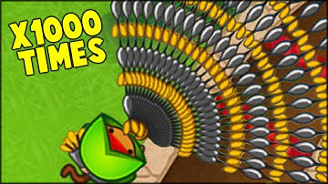 MOST POWERFUL x1000 DART MONKEY GOD // Bloons TD Battles Hack/Mod (BTD Battles)