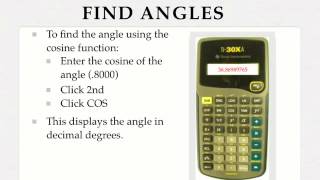 Calculator Use- Finding an Angle from a Trig Function