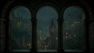 Relaxing Rain from Medieval Window for Relieve Insomnia & Anxiety