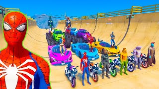 GTA V Epic New Stunt Race For Car Racing Challenge by Trevor and Shark #239