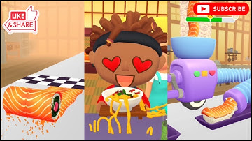 Sushi Roll 3D - All Levels Gameplay Android, ios @999_Cutting @nightgaming6381
