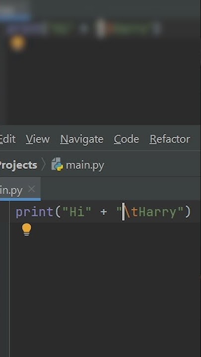 Tab and newline in Python #shorts - YouTube