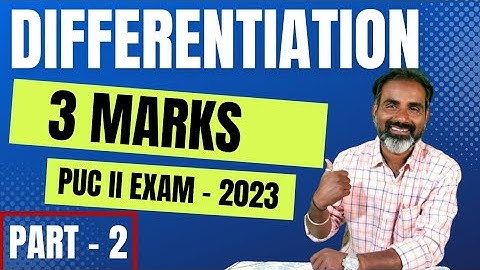 Part 2 3 Marks Continuity and differentiability most expected questions|Karnataka 2nd PUC exam 2023