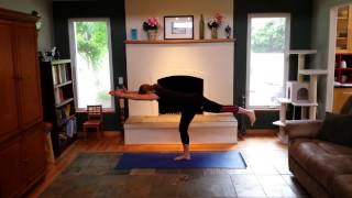 Inverted hamstring (hold) - extend arms overhead - knee tuck - complete inverted hamstring