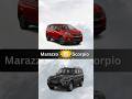 Mahindra Marazzo M2 VS Mahindra Scorpio SMT Car Comparison #shorts #marazzo #scorpio #car