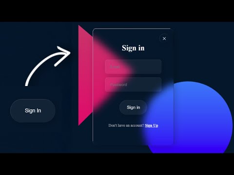 Popup Login Form HTML css || How To Create Pop Up Login Form Using HTML and CSS