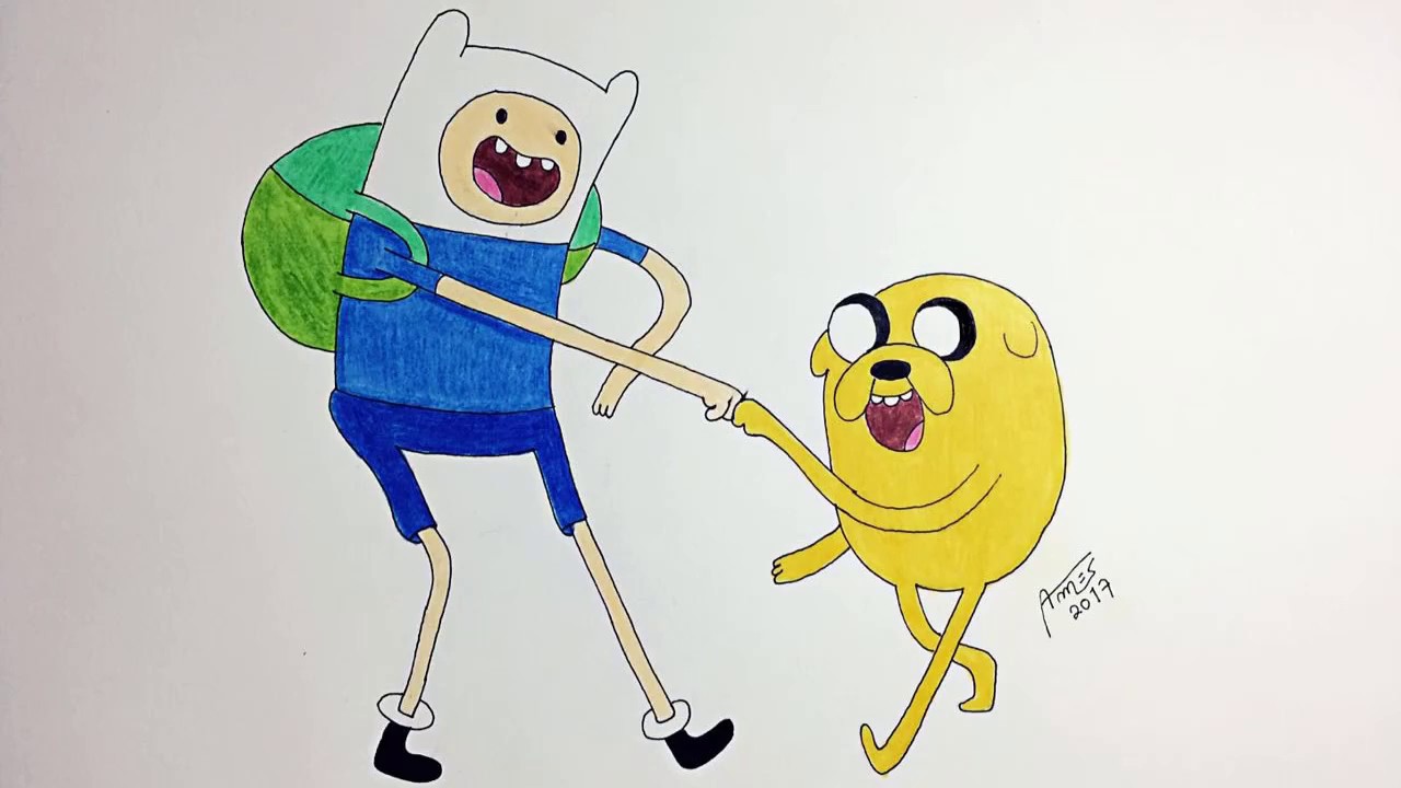 ✔️Cómo Dibujar a Finn y Jake 