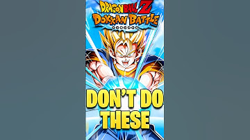 3 BEGINNER Mistakes to Avoid in Dokkan #shorts