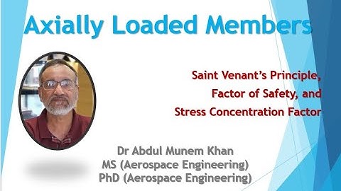 Axially Loaded Members : Lecture IV (Urdu)