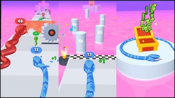 Snake Run Race 3d game 🐍- new Release -Gameplay Walkthrough -Part 1 -Level 1-20