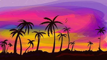 vector landscape drawing | concept art| infinity design 🥰