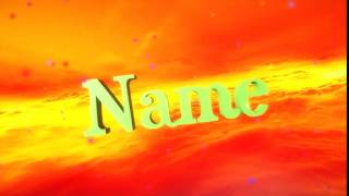 Yor Name Intro