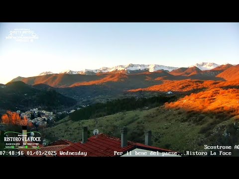 Scontrone Mountain Panorama live cam preview