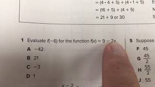 function notation  TEKS A.12b